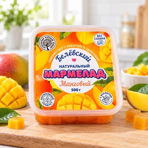 Белевский натуральный мармелад Манговый 500гр