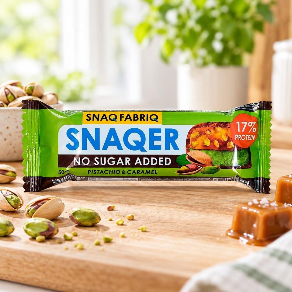 SNAQ FABRIQ Батончик глазированный Фисташка и карамель 50гр 30шт