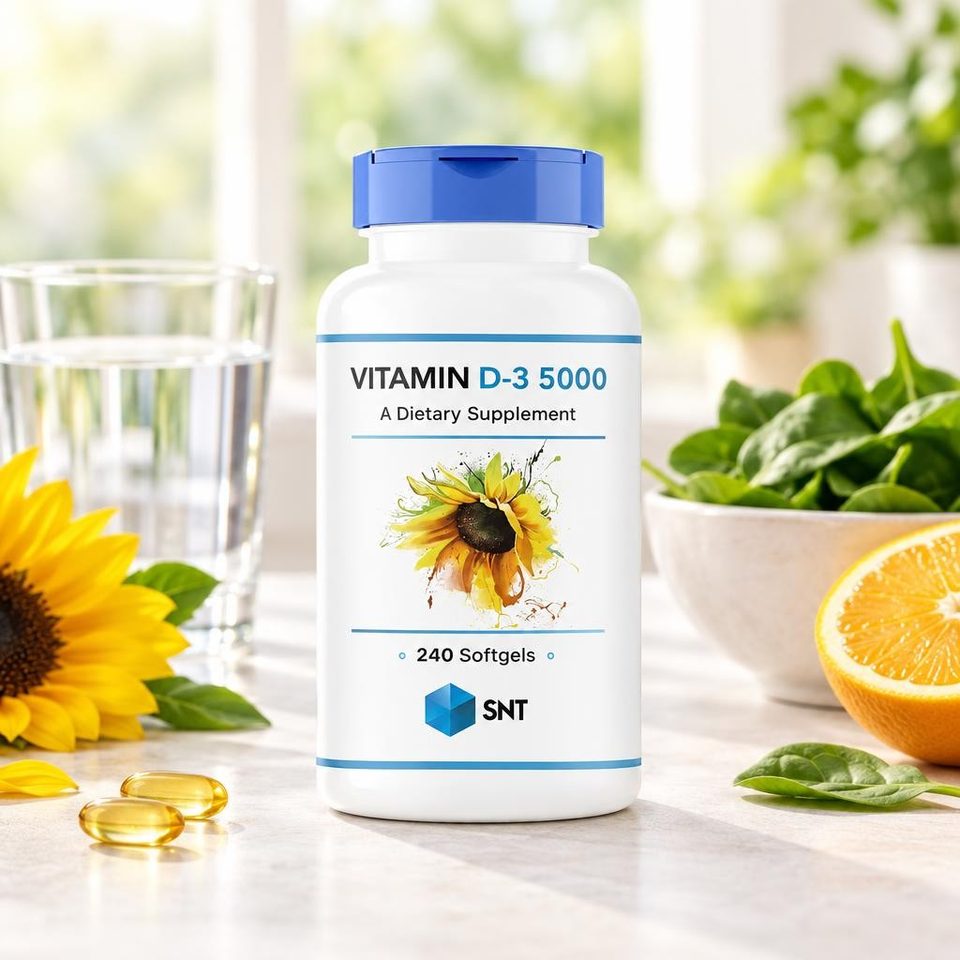 SNT Vitamin D-3 5000iu 240softgels