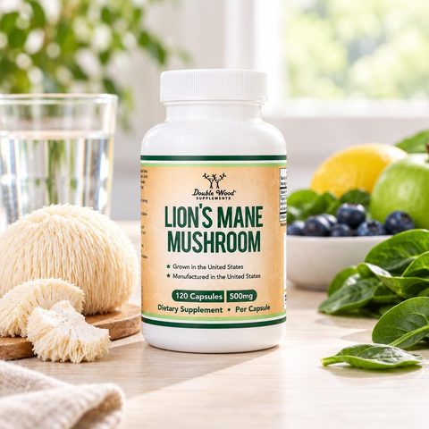 Double Wood Lions Mane Mushroom 120cap