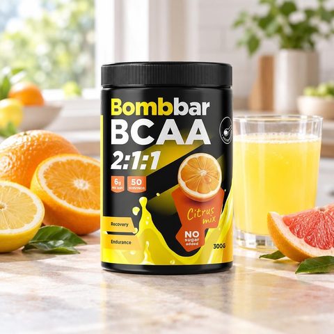 Bombbar. Коктейль BCAA со вкусом Цитрусовый микс" 300г