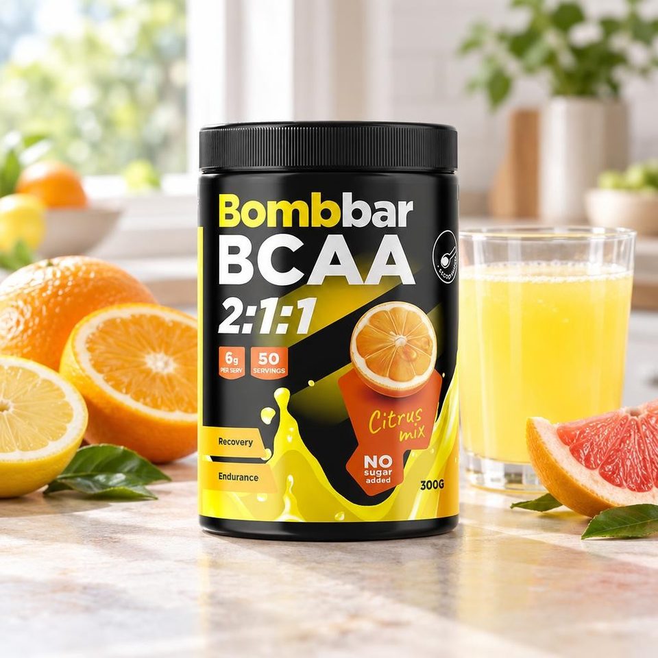 Bombbar. Коктейль BCAA со вкусом Цитрусовый микс" 300г
