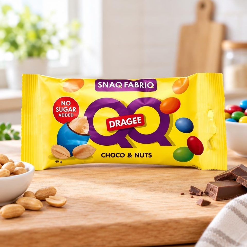 SNAQ FABRIQ Драже с арахисом и молочным шоколадом, покрытое разноцветной глазурью 40гр 20шт