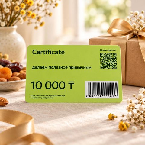 Подарочный сертификат 10 000 ₸