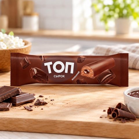 Топ сырок творожный со вкусом Шоколад 40гр