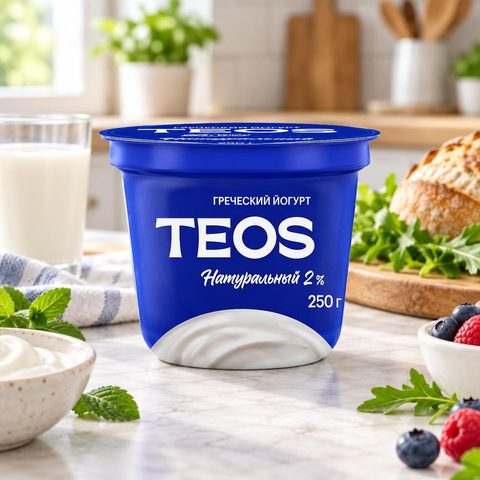 Савушкин йогурт Греческий Теос 2% 250гр