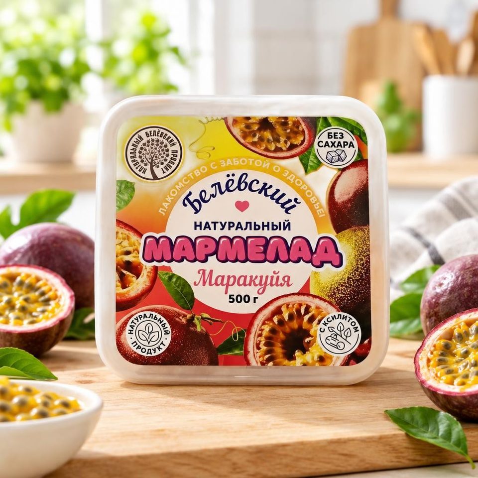Белевский натуральный мармелад Маракуя 500гр