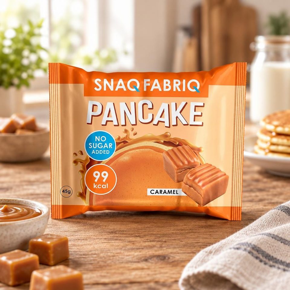 SNAQ FABRIQ Панкейк с начинкой Мягкая карамель 45гр 10шт