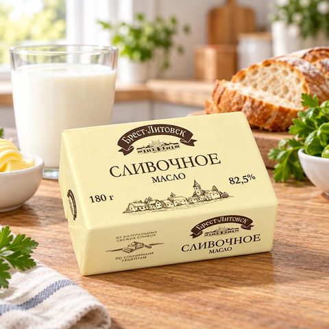 Брест-Литовск Масло сладкосливочное 82.5 180гр