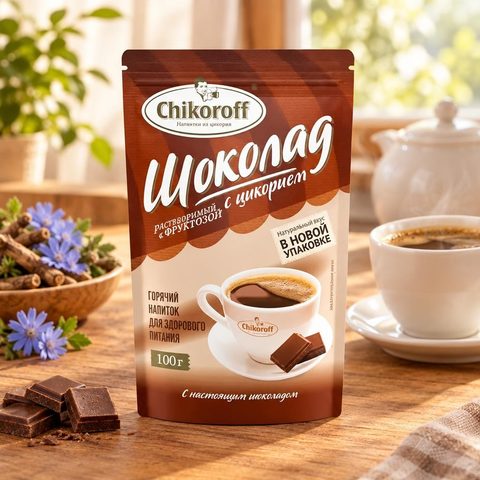 Chikoroff Напиток растворимый из цикория Шоколадный 100гр 12шт