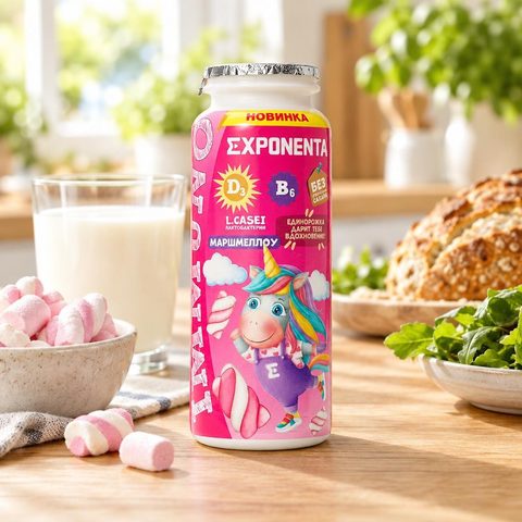 Exponenta Продукт кисломолочный ХАЙ-ПРО Иммуно Шот Маршмеллоу 100 гр