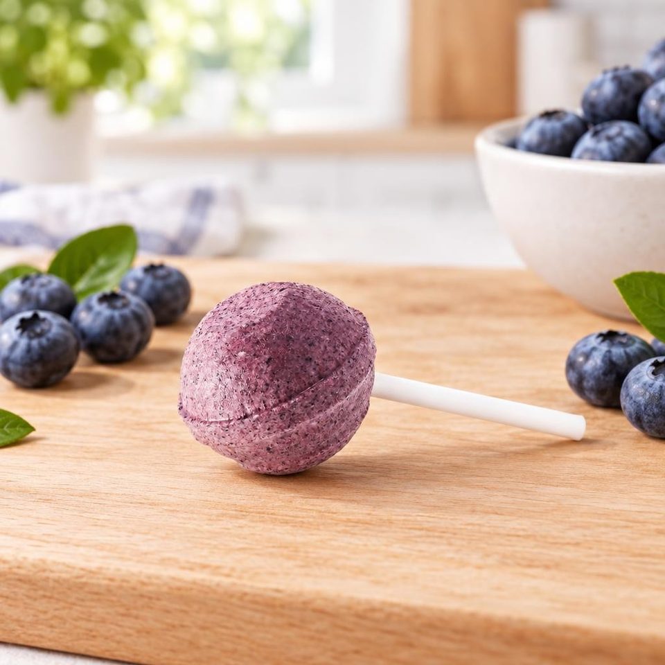 Ksilibon Lollipop Леденцы на палочке Лесная голубика 50шт