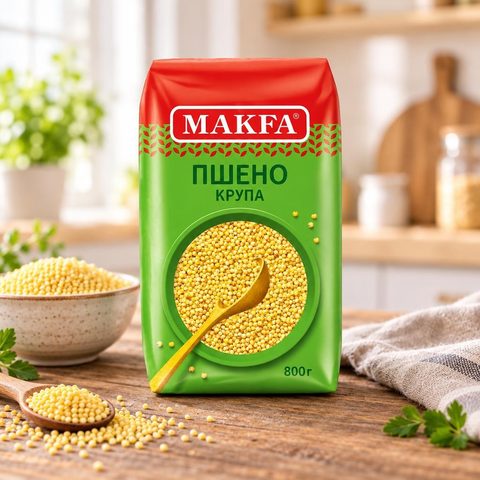 Макфа Пшено крупа 800гр