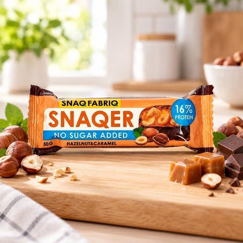 SNAQ FABRIQ Батончик глазированный Фундук и карамель 50гр 30шт