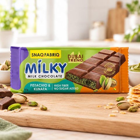 SNAQ FABRIQ Молочный шоколад с фисташковой пастой и хрустящим тестом 34гр 40шт