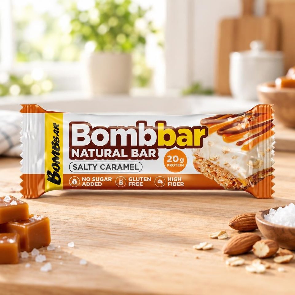 Bombbar батончик Соленая карамель 60гр 20шт