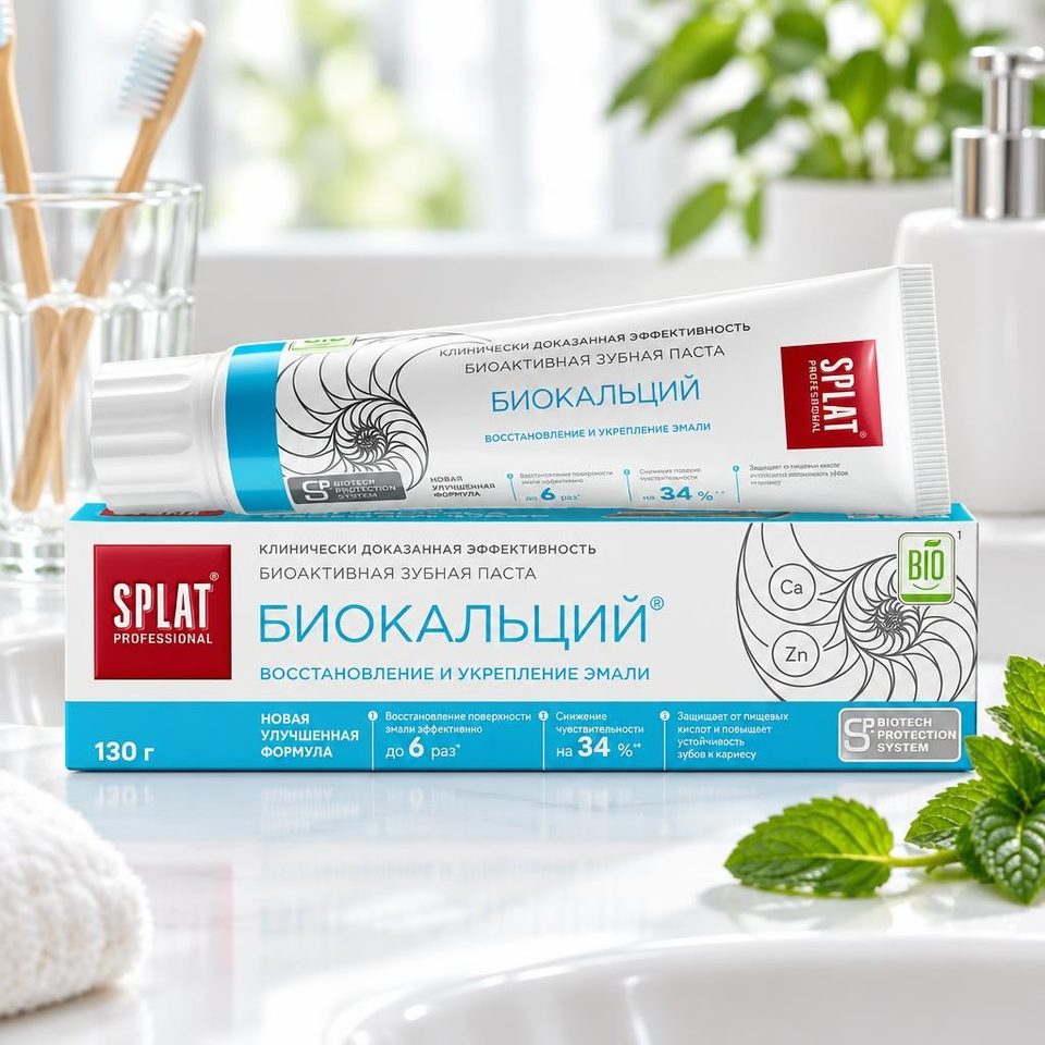 Prof Biocalcium Лечебные травы зубная паста 130гр