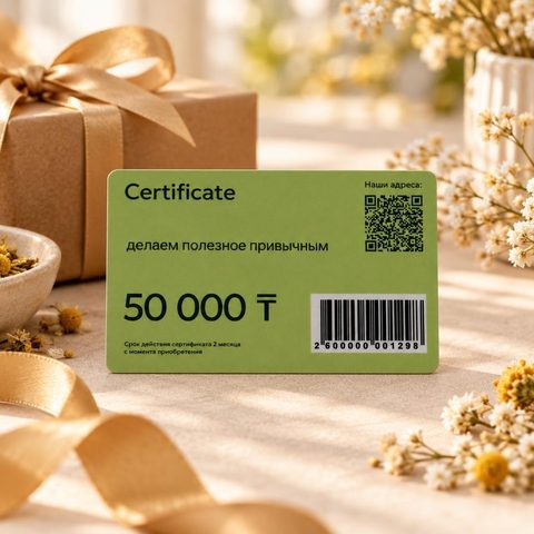 Подарочный сертификат 50 000 ₸