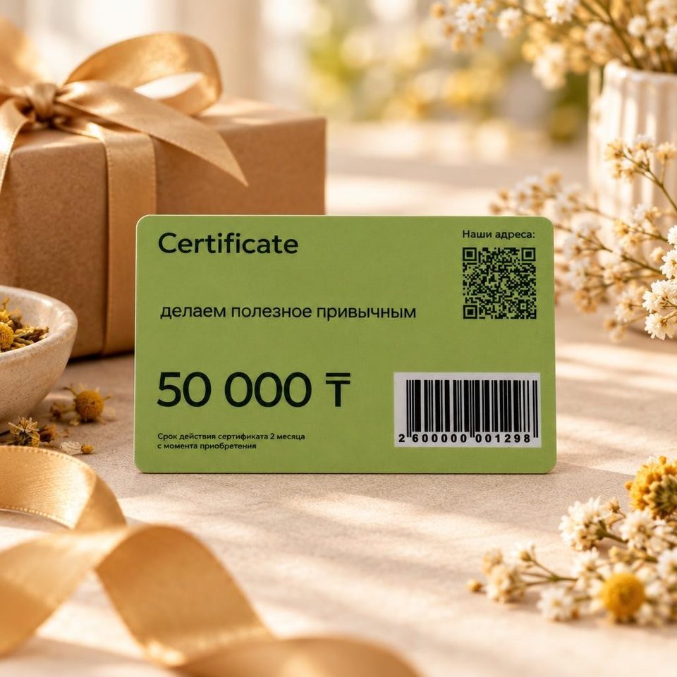 Подарочный сертификат 50 000 ₸