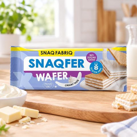 SNAQ FABRIQ Батончик неглазированный вафельный со сливочным вкусом 120гр 28шт