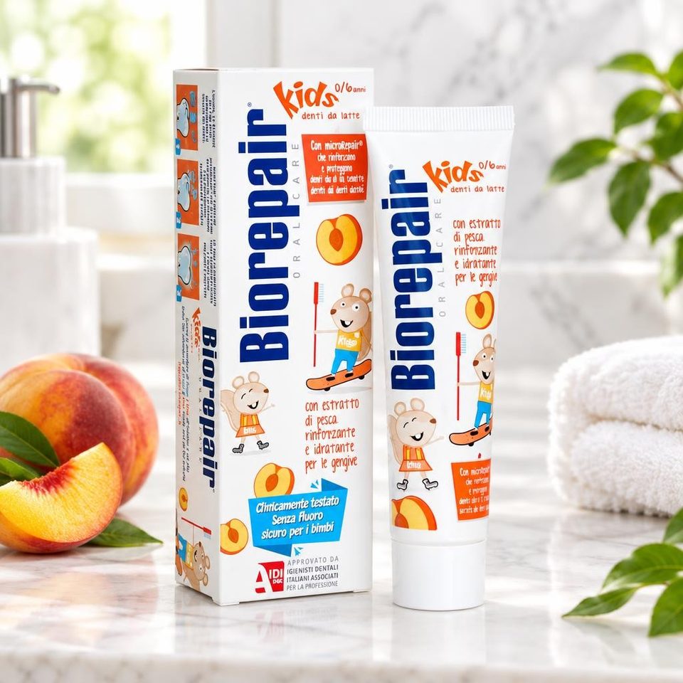 Biorepair Kids  Детская  зубная паста Персик 50мл