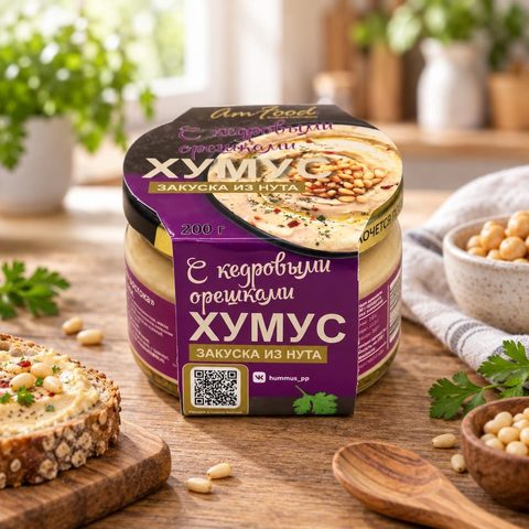 Закуска Хумус с кедровыми орешками 200гр