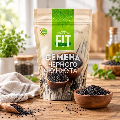 Семена черного кунжута 500 гр TM Fit Mall