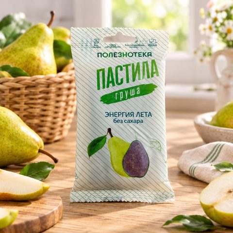 Полезнотека Пастила Груша без сахара 50гр