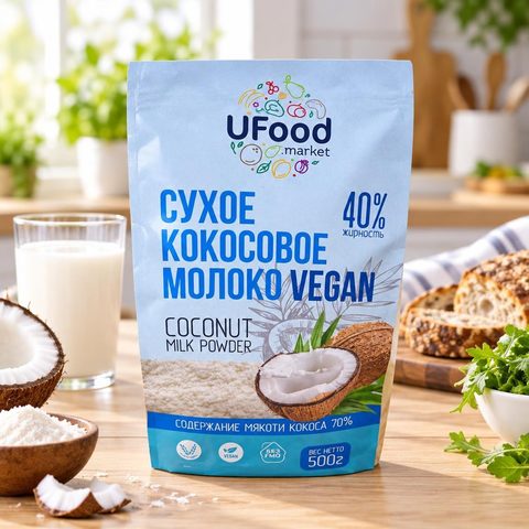Ufood Сухое кокосовое молоко AFI Vegan 40% дой-пак 250гр