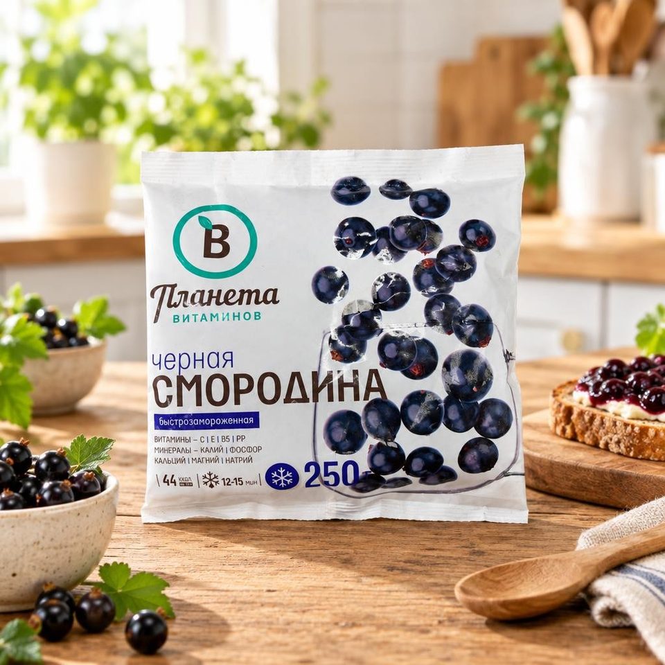 Планета Витаминов Смородина черная 250г 20шт