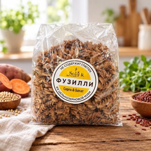 Ф3-250 Фузилли из батата и сорго с красным рисом 250г