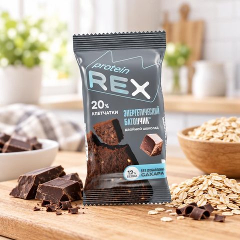 Роял Кейк батончик овсяный со вкусом Двойной шоколад 50 гр 12шт