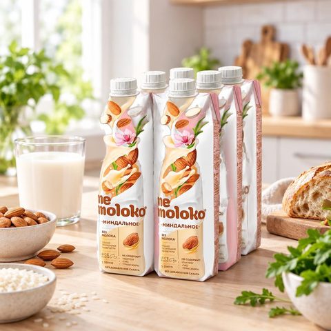 Nemoloko Напиток Миндальный на рисовой основе без сахара 6шт