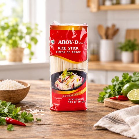 Aroy-D Рисовая лапша 5мм 454гр 30шт