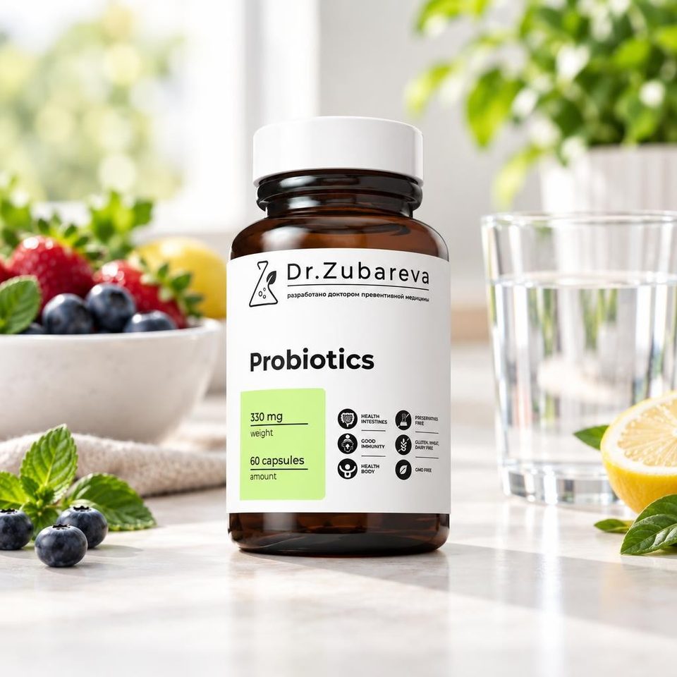 Dr.Zubareva Пробиотики 60 капсул 200 гр