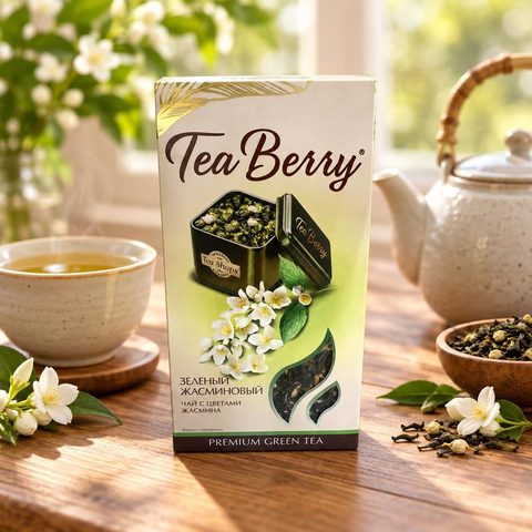 TeaBerry Зеленый жасминовый чай зеленый 100 гр