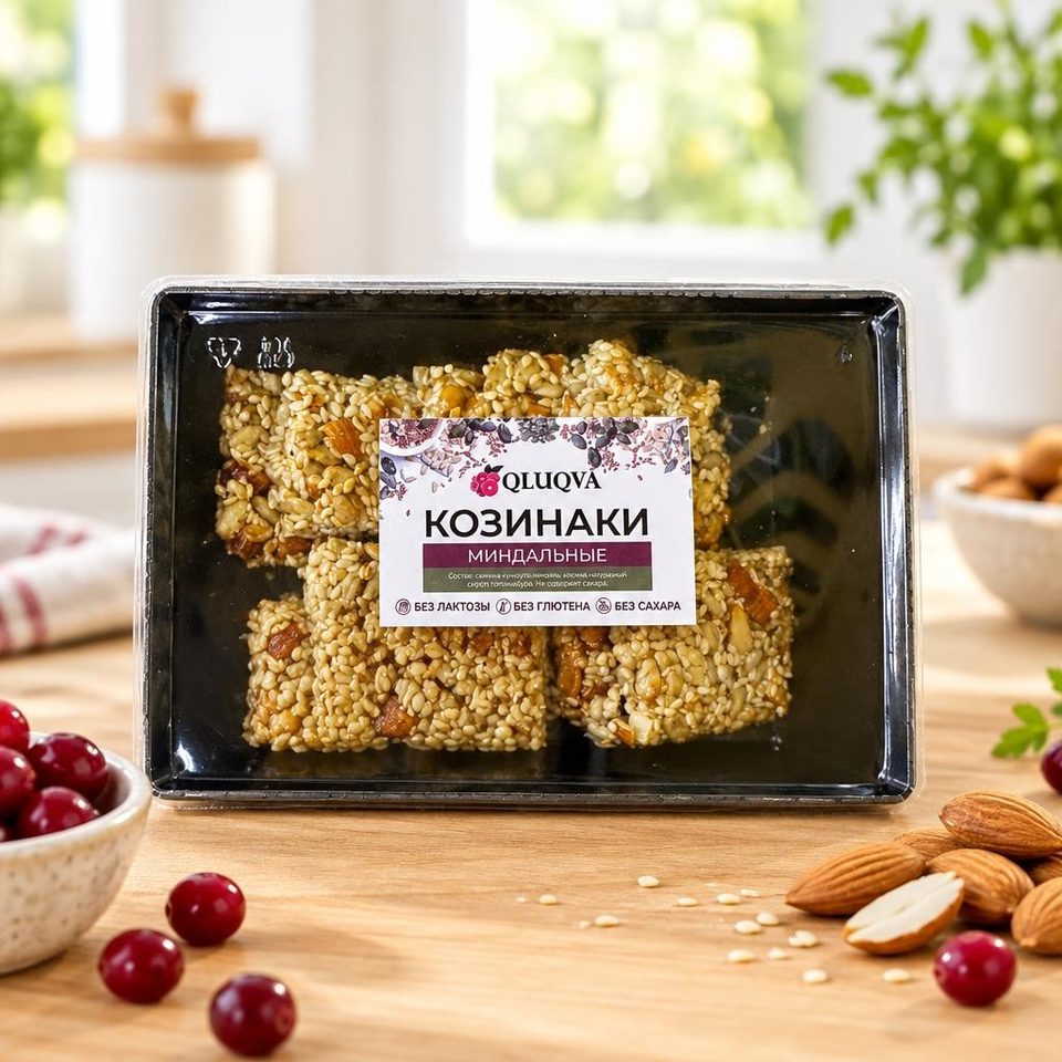 Козинаки клюква миндальные