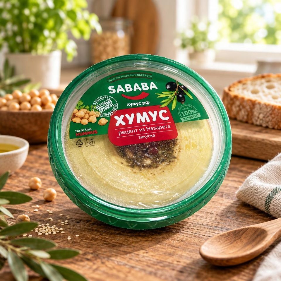 Sababa Хумус рецепт из Назарета 150гр 8шт