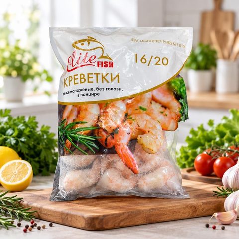Креветки без головы 16/20 эконом Китай