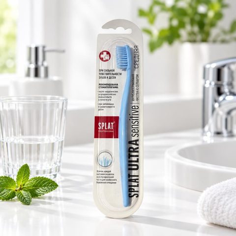 Splat professional зуб щетка для чувствительных зубов Sensitive Средней жесткости