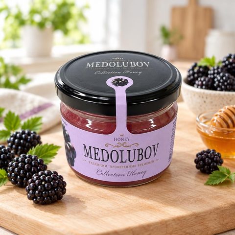 Медовое суфле с ежевикой 250 гр