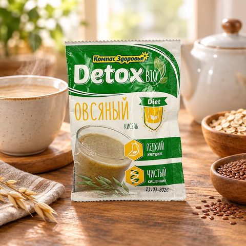 Кисель овсяно-льняной Detox bio Diet овсяный 25гр 10шт
