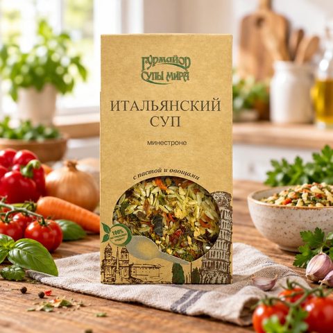 Супы Мира Итальянский суп Минестроне 210 гр 10 шт