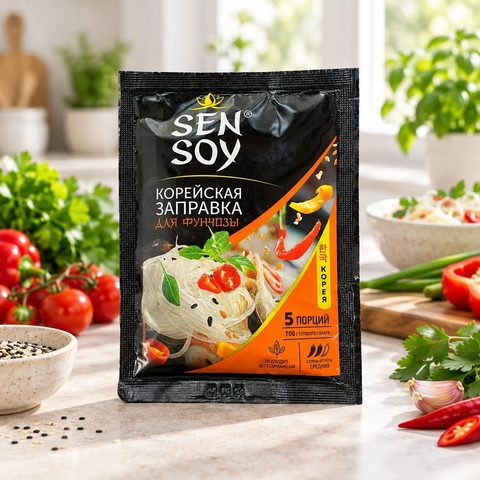 Sen Soy Заправка для Фунчозы По-Корейский 80гр 20шт