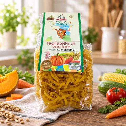 Pasta la Bella Baby Лапшичка с овощами 250 гр 10 шт