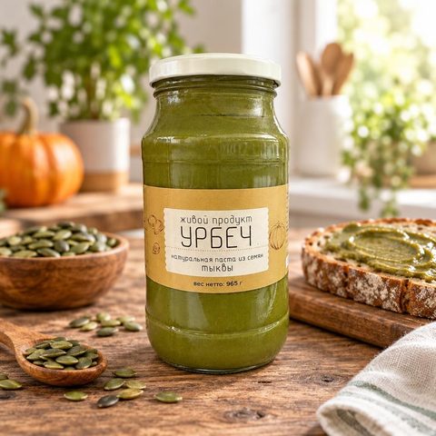 Урбеч из семян тыквы 965 гр 6шт