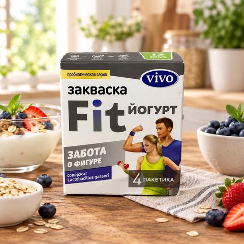 Виво Закваска фит-йогурт 4 пакетика 2гр