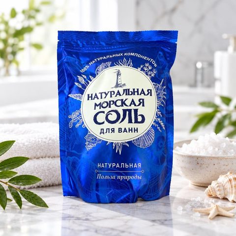 Фито косметик Крымская морская соль для ванн 1100гр