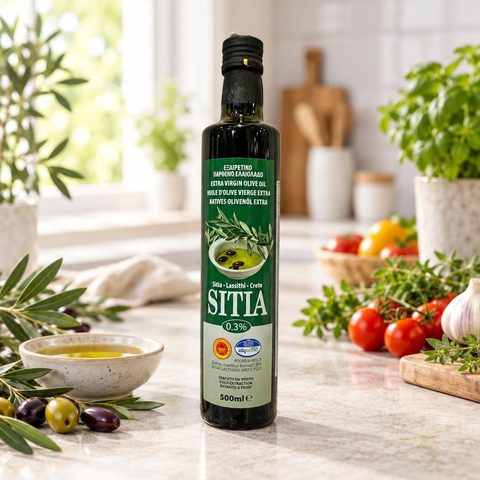 Оливковое масло нерафинированное высшего качества Sitia 0,3% 500 мл