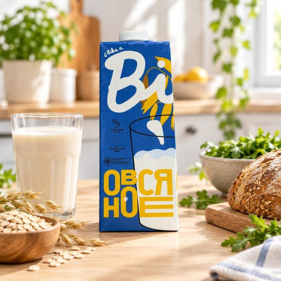 Bite Молоко растительный Овсяный 1л